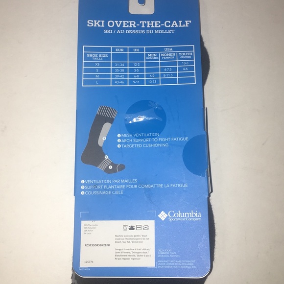 Columbia Ski Over the Calf Sock Thermolite Medium - Picture 4 of 5